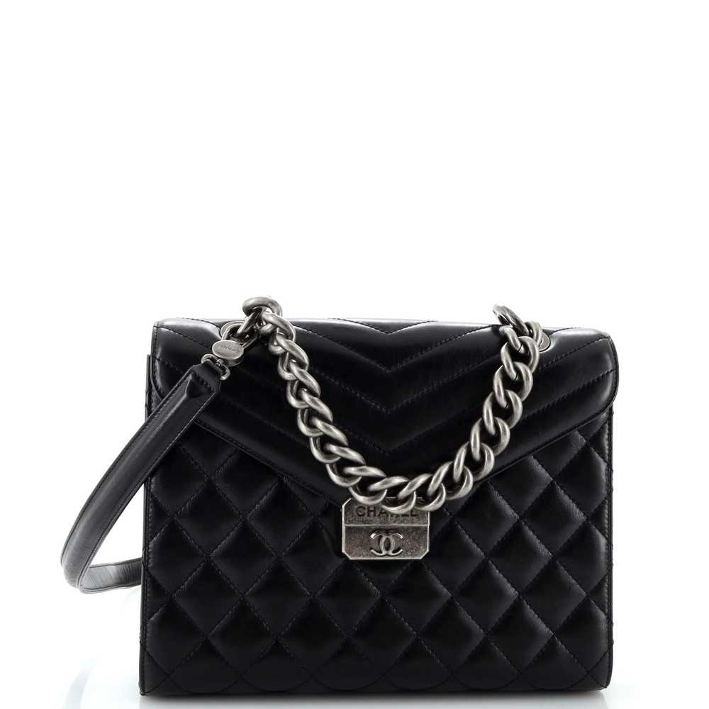 CHANEL Mad About Quilting Flap Bag Quilted Calfsk… - image 1