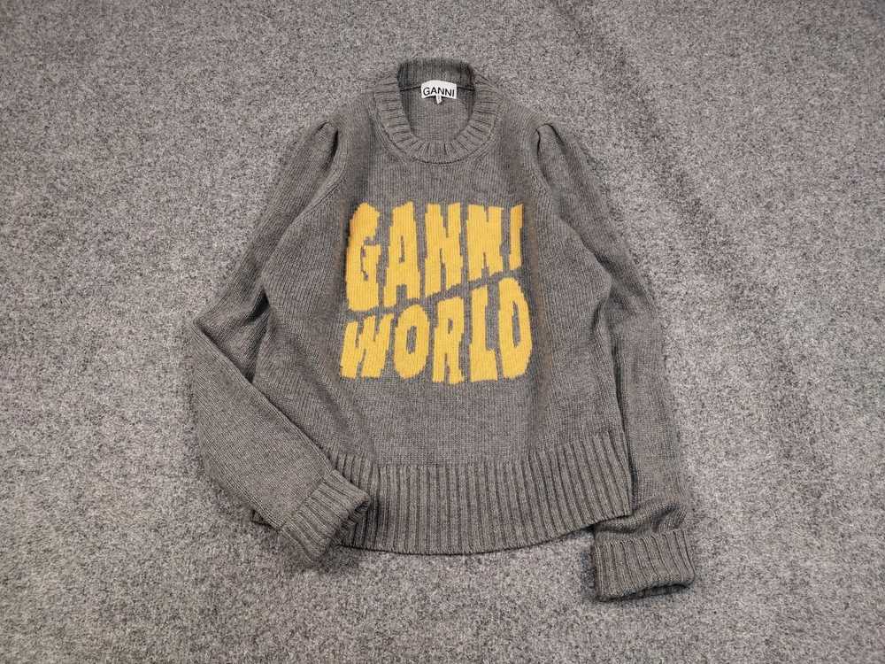 Designer × Ganni × Luxury Ganni World Design Gray… - image 2