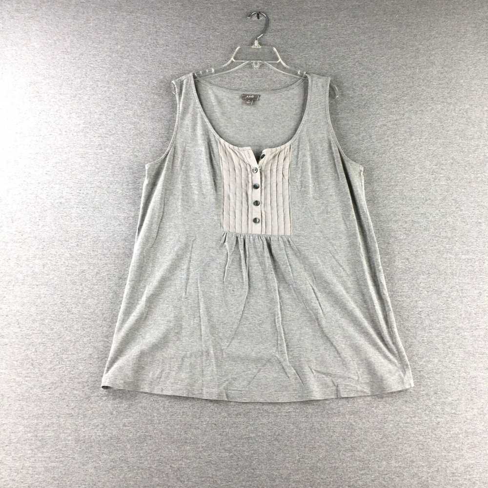Vintage J Jill Shirt Womens Medium Tank Top Grey … - image 1