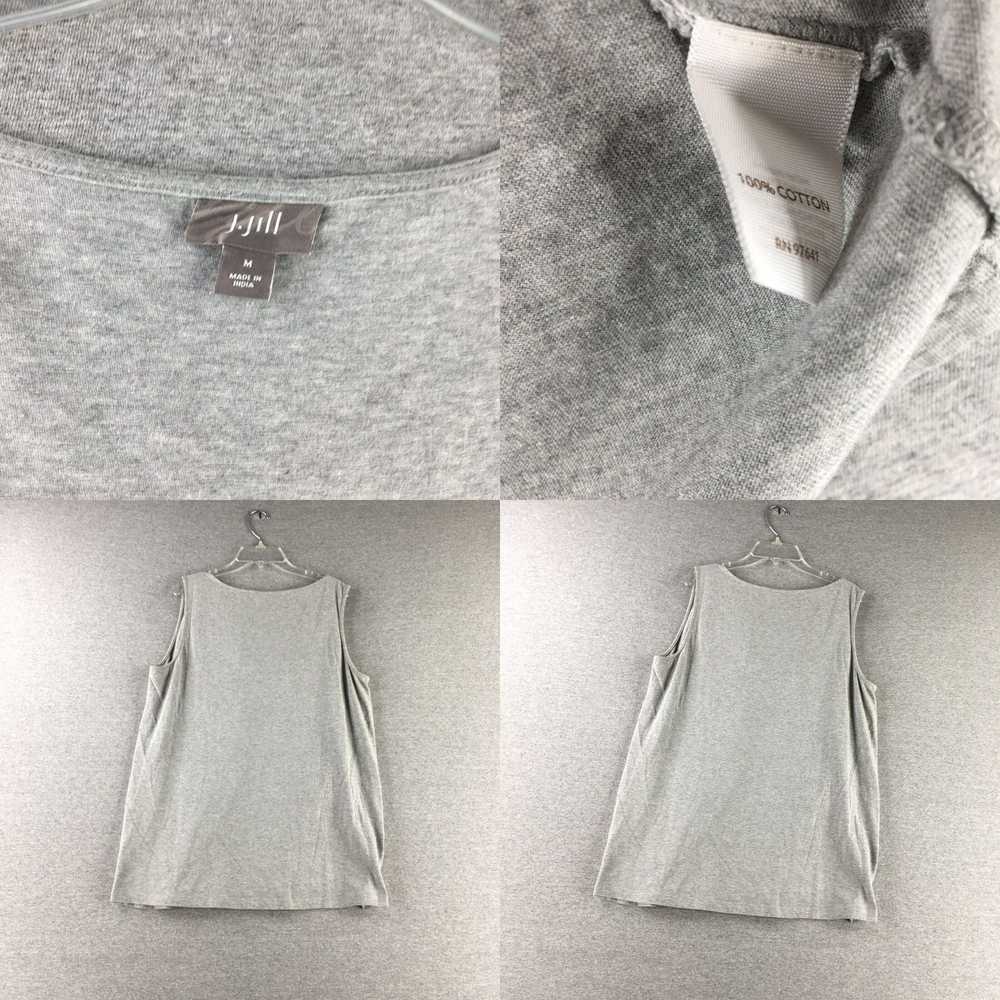 Vintage J Jill Shirt Womens Medium Tank Top Grey … - image 4