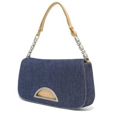 Dior CHRISTIAN DIOR Bag Handbag Navy Beige Should… - image 1