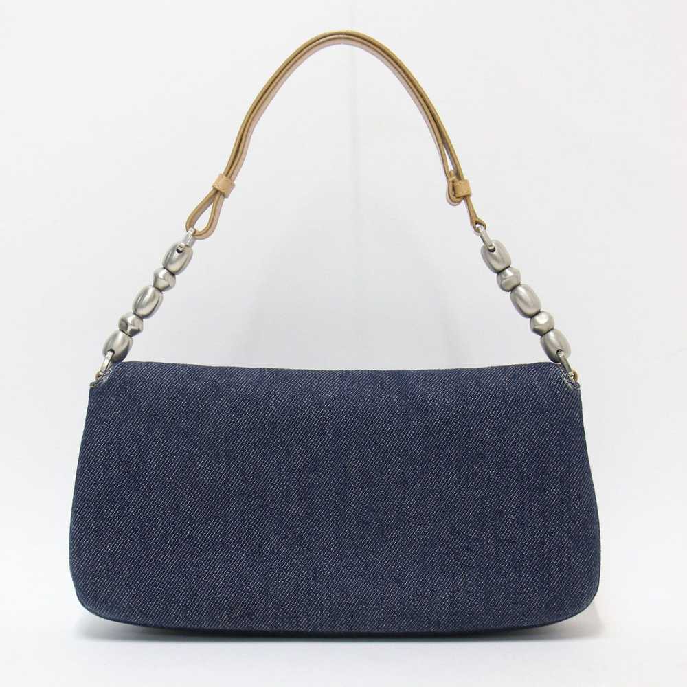 Dior CHRISTIAN DIOR Bag Handbag Navy Beige Should… - image 4