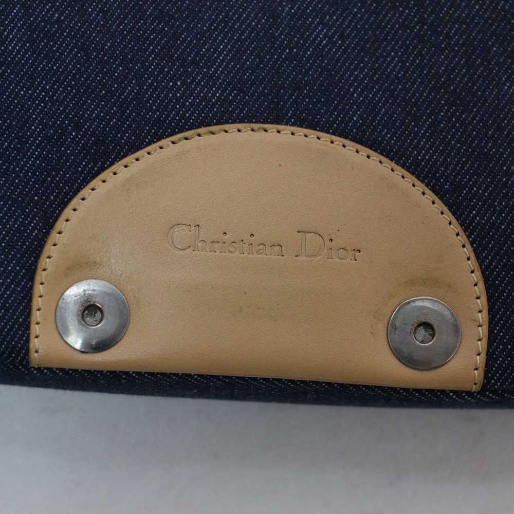 Dior CHRISTIAN DIOR Bag Handbag Navy Beige Should… - image 8