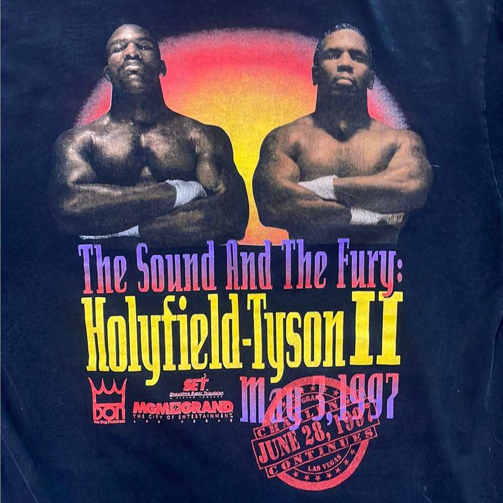 Vintage Vintage 1996 Mike Tyson vs Holyfield MGM … - image 2