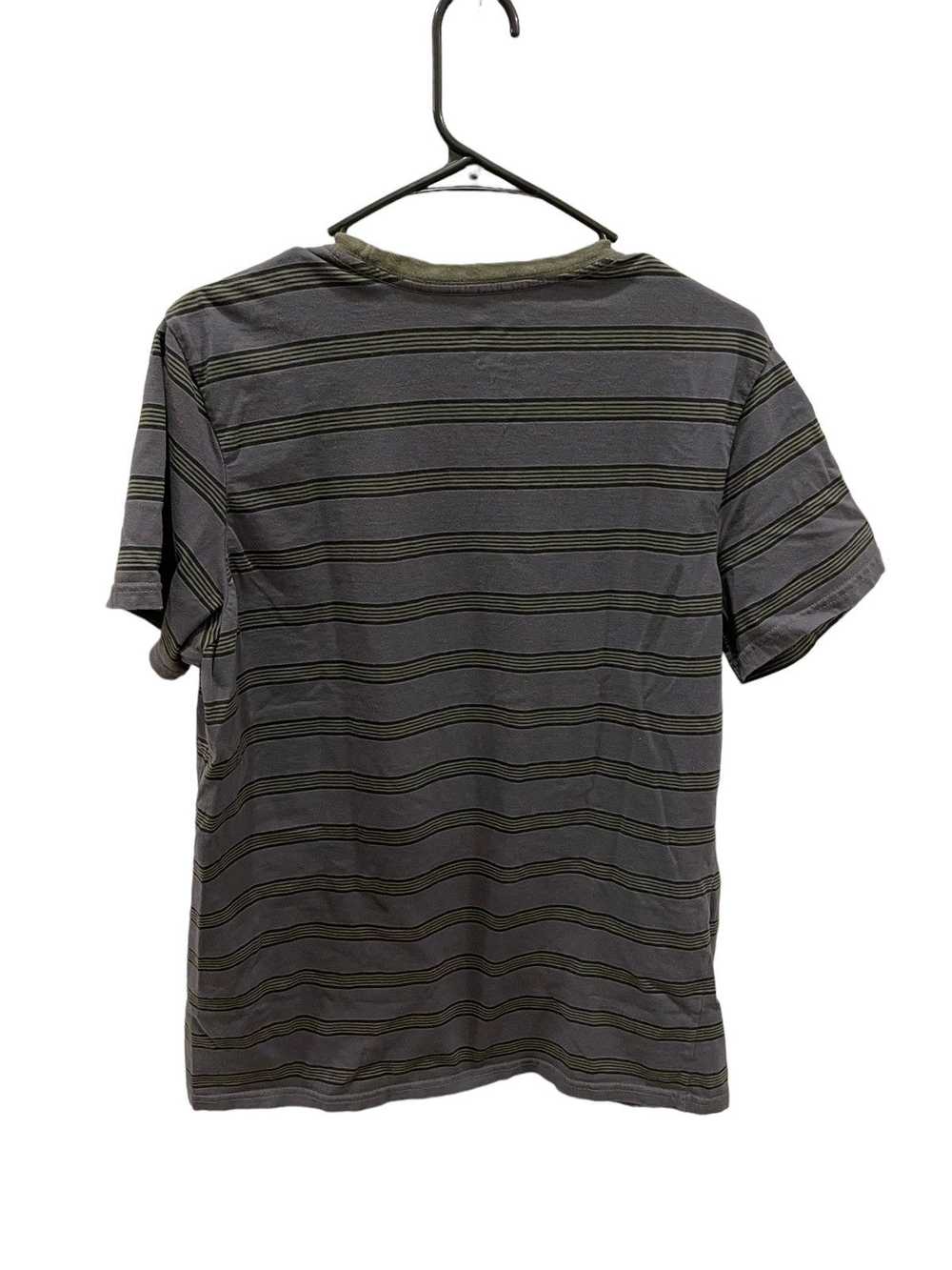 Volcom Volcom Shirt Adult Medium Gray Green Strip… - image 2