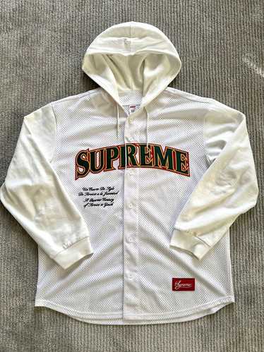 Supreme Supreme Mesh Hooded L/S Baseball Jersey