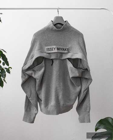 Issey Miyake back zip logo sweatshirt