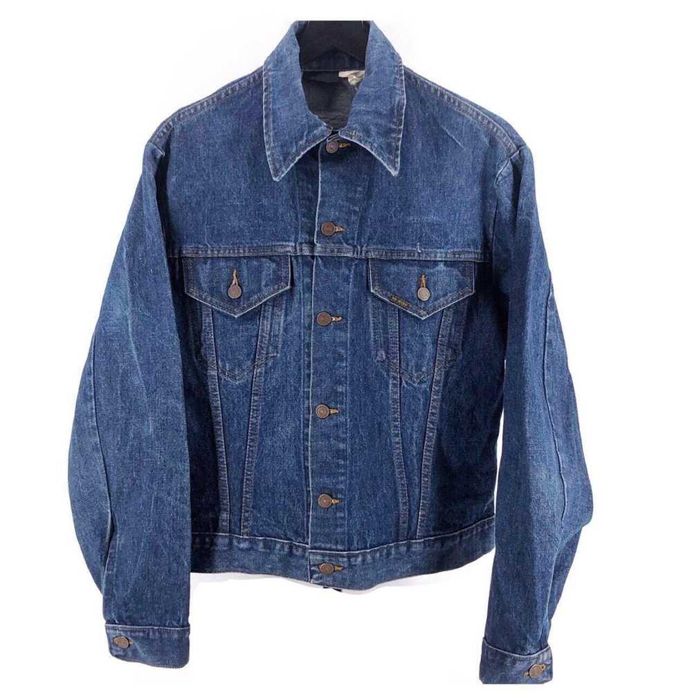 Other 80s denim trucker jean jacket Roebucks 1980… - image 1