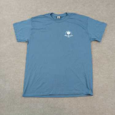 Gildan Palmetto Moon T-shirt Mens Large Blue Crew… - image 1