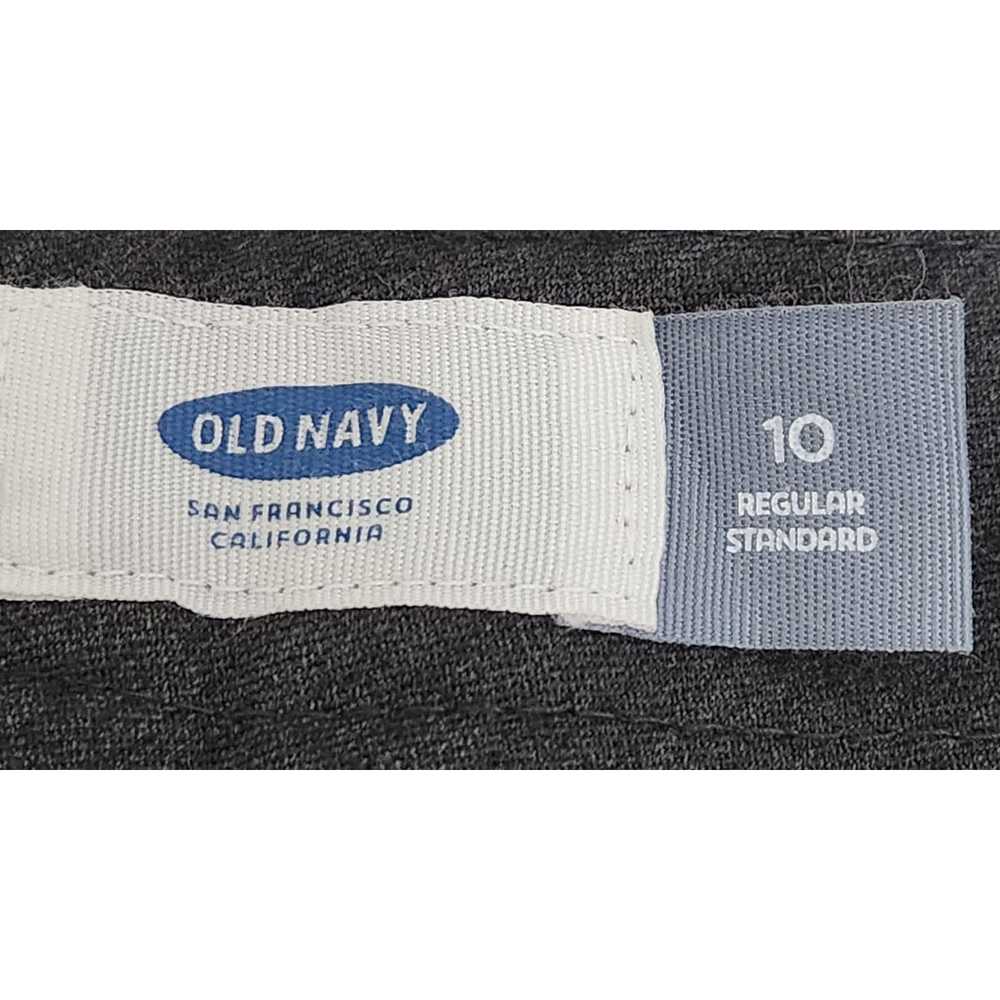 Old Navy Old Navy Gray Black Charcoal Flat Front … - image 4
