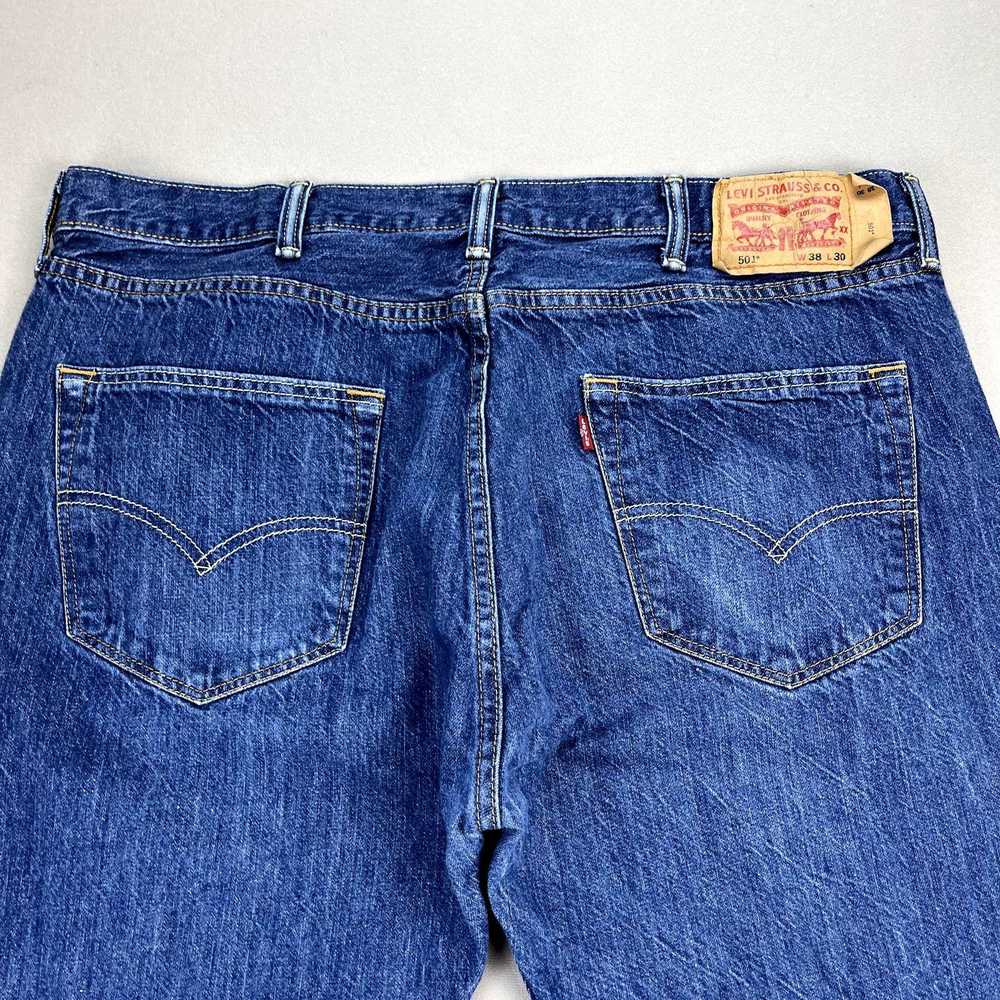 Levi's Levis 501 Jeans Mens 38x30 Blue Denim Orig… - image 2