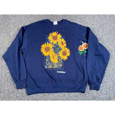 Sunflower Sweatshirt | Vintage Graphic Crewneck Sweatshirt