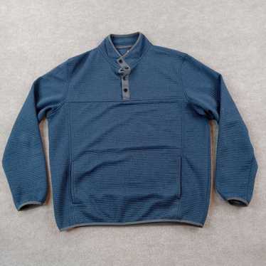 Vintage Johnnie O Sweatshirt Mens Large Blue 1/4 … - image 1