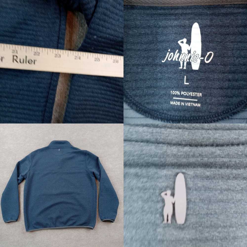 Vintage Johnnie O Sweatshirt Mens Large Blue 1/4 … - image 4
