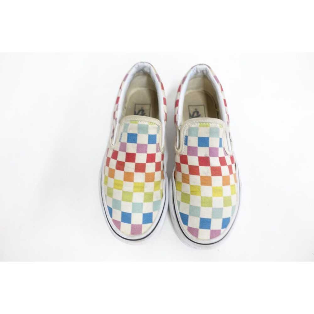 Vans VANS Slip-On Canvas White/Rainbow Checkered … - image 9