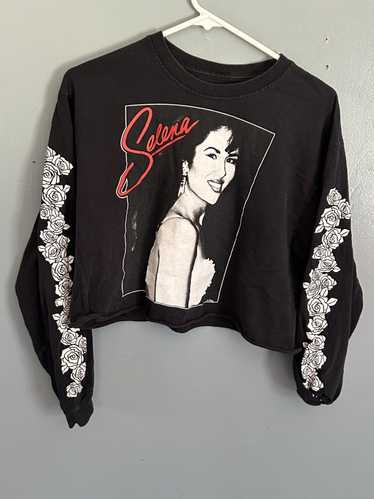 Band Tees Long Sleeve Selena Crop top