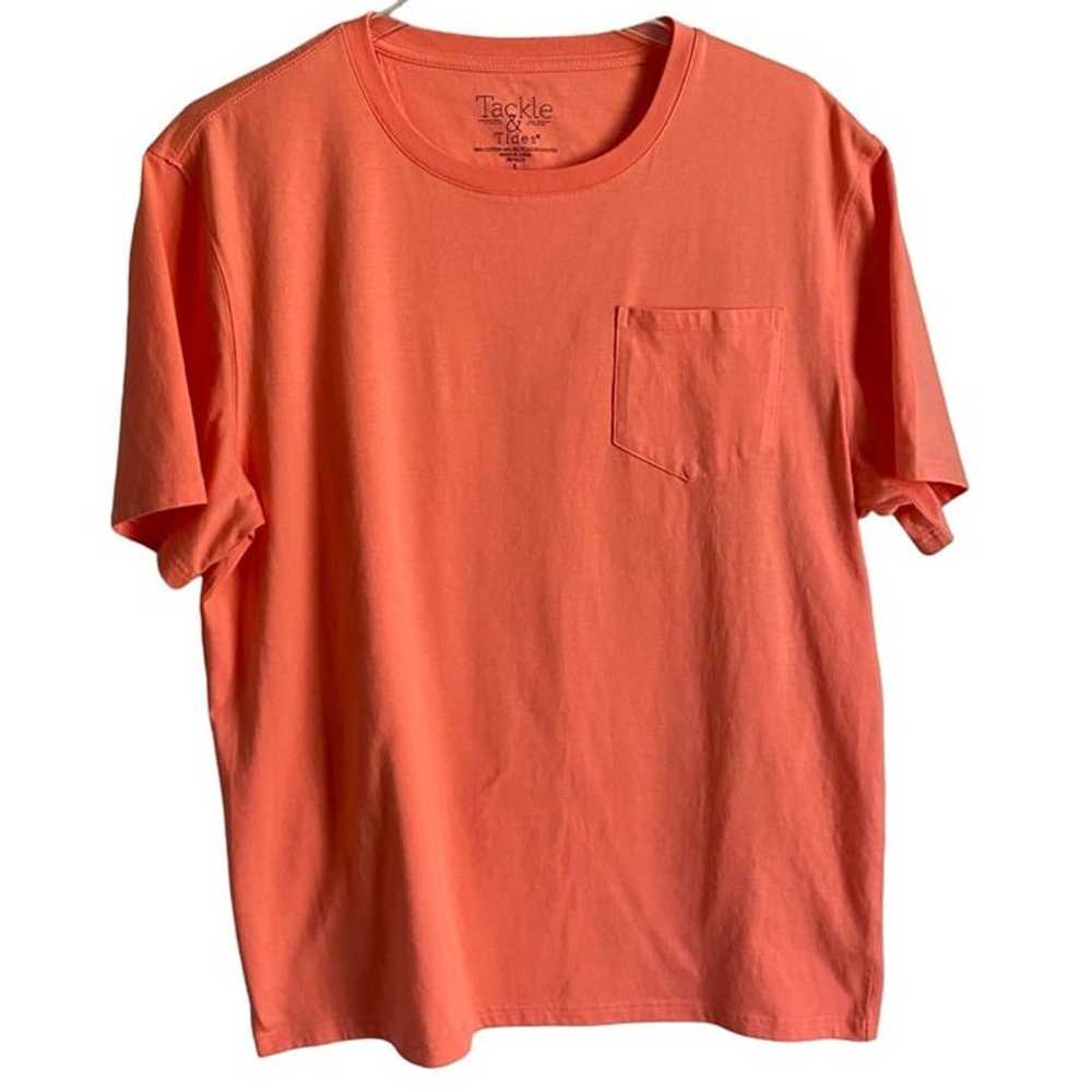 Tackle & Tides Short Sleeve Orange Tee Shirt Men'… - image 1
