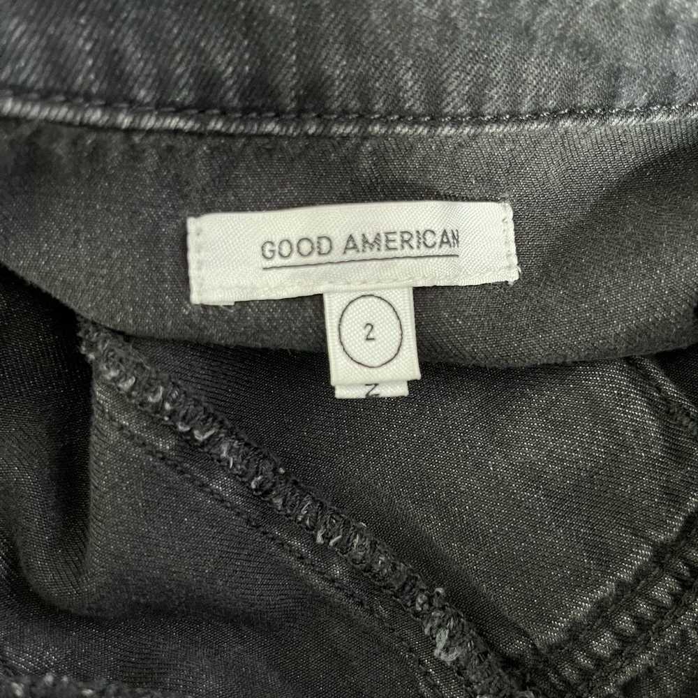 Good American Good American Black Long Sleeve Zip… - image 3