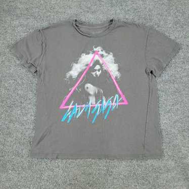 Spell Lady Gaga Shirt Womens XL Gray Graphic Tee … - image 1