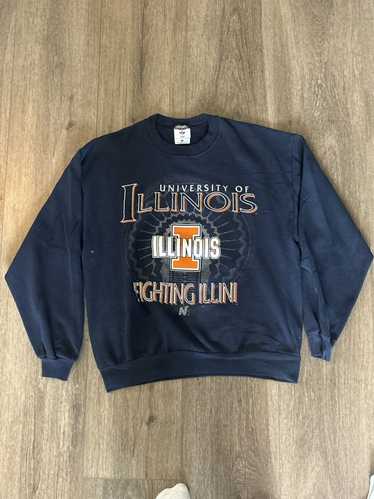 Ncaa × Vintage Vintage 90s Illinois Crewneck - image 1