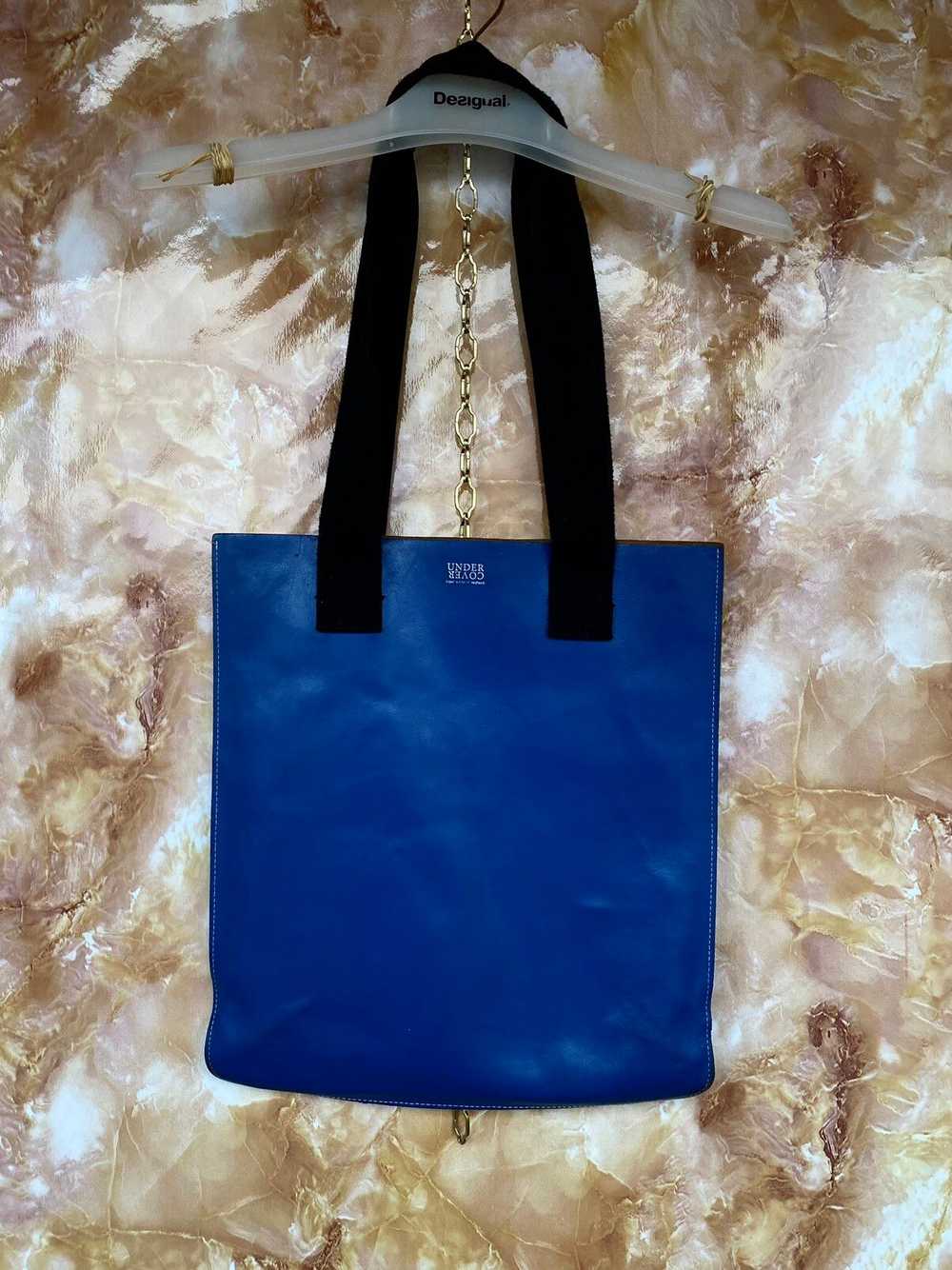 Undercover Undercover leather blue tote shoulder … - image 2