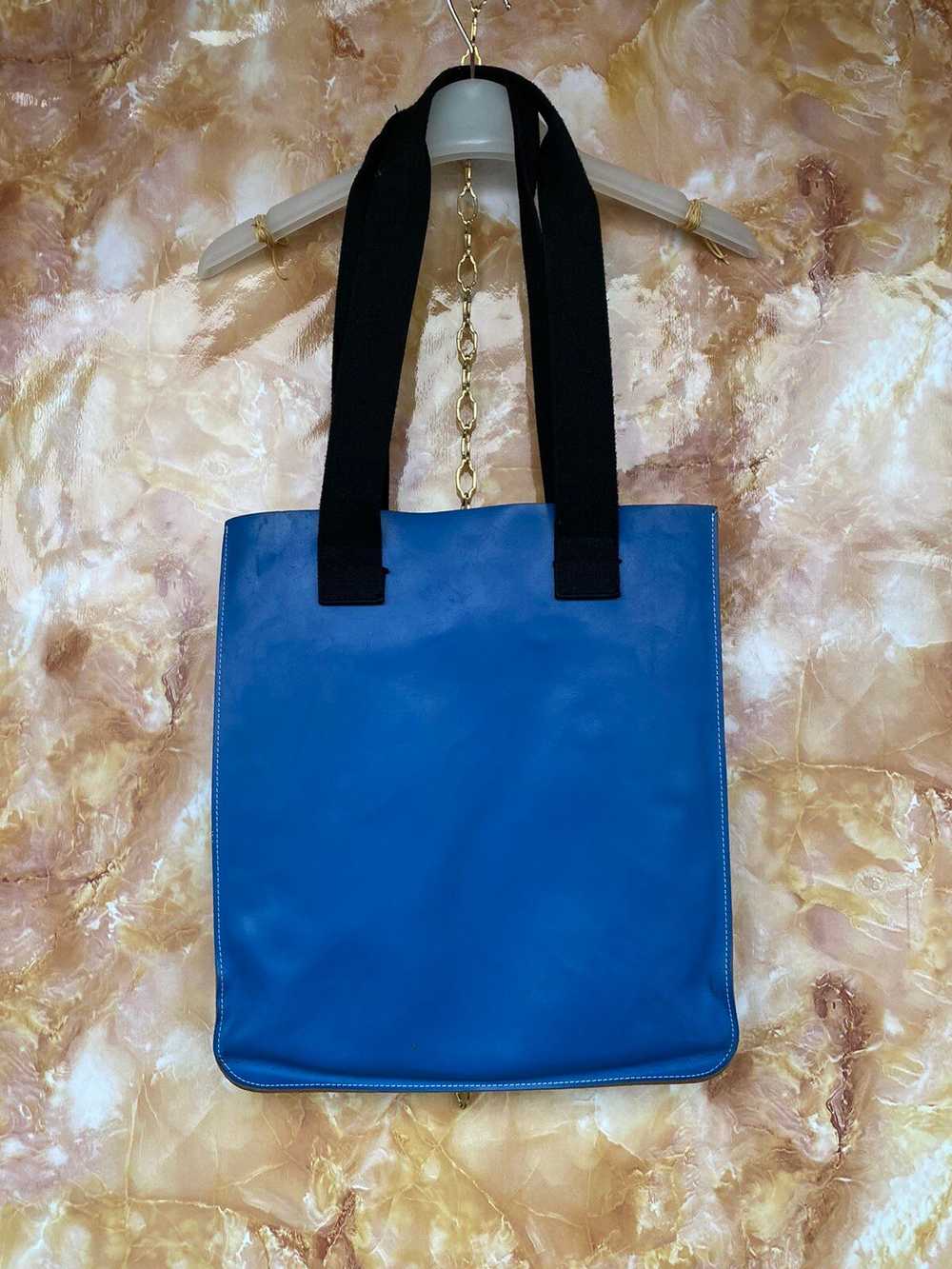 Undercover Undercover leather blue tote shoulder … - image 6