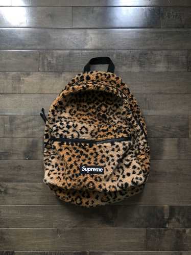 Supreme Supreme Leopard Fleece Backpack