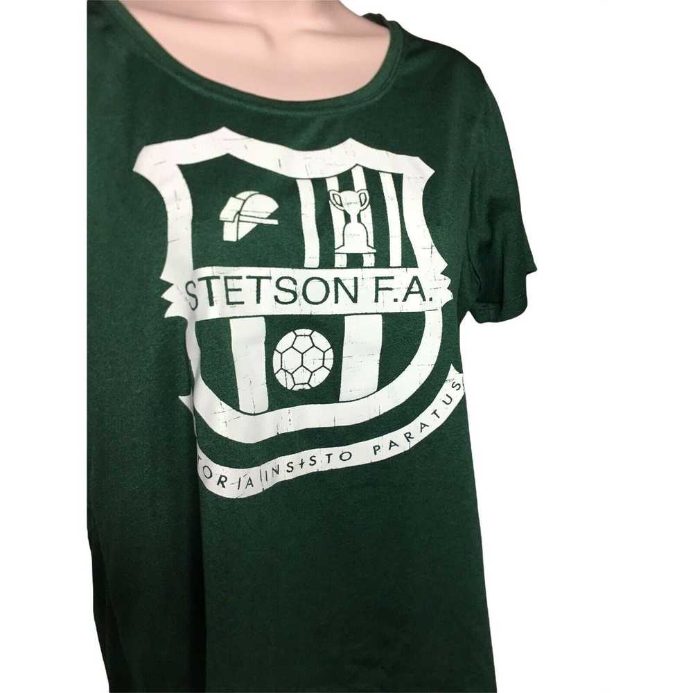 Other Stetson FA Soccer Club Tee Shirt Green Burn… - image 2