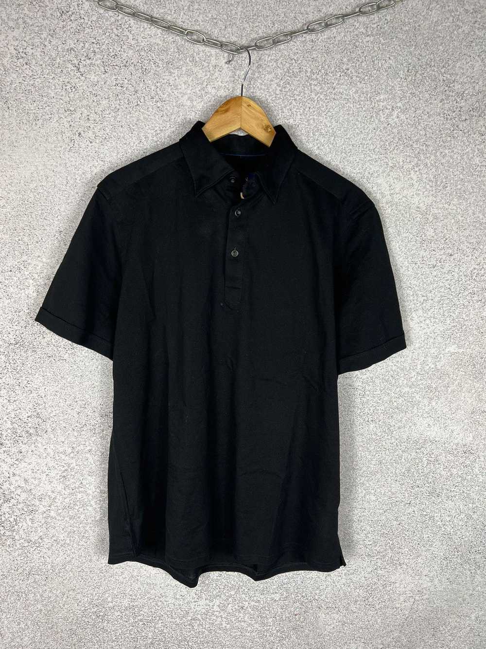 Eton × Luxury Eton Design Black Polo Shirt - image 1