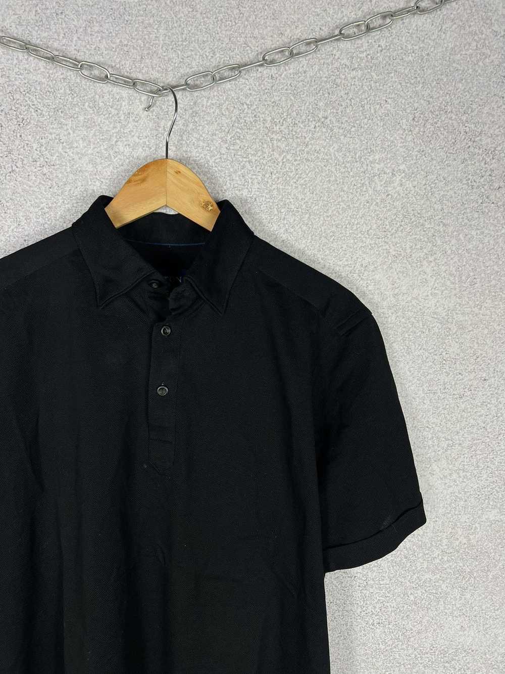 Eton × Luxury Eton Design Black Polo Shirt - image 2