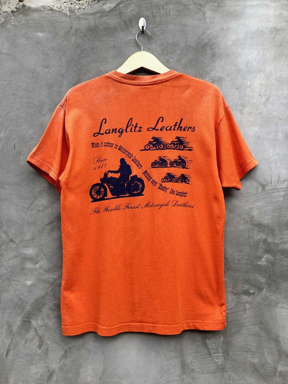 Indian Motercycles × MOTO × Vintage Langlitz tshi… - image 2