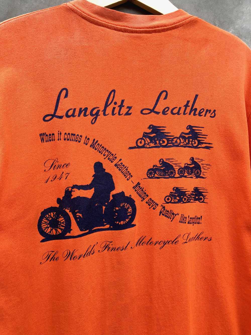 Indian Motercycles × MOTO × Vintage Langlitz tshi… - image 5