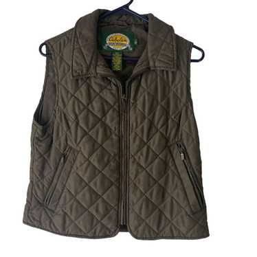 Cabelas Cabela's Women Size Small Green Quilted O… - image 1