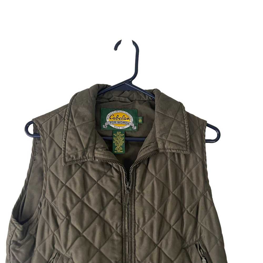 Cabelas Cabela's Women Size Small Green Quilted O… - image 2