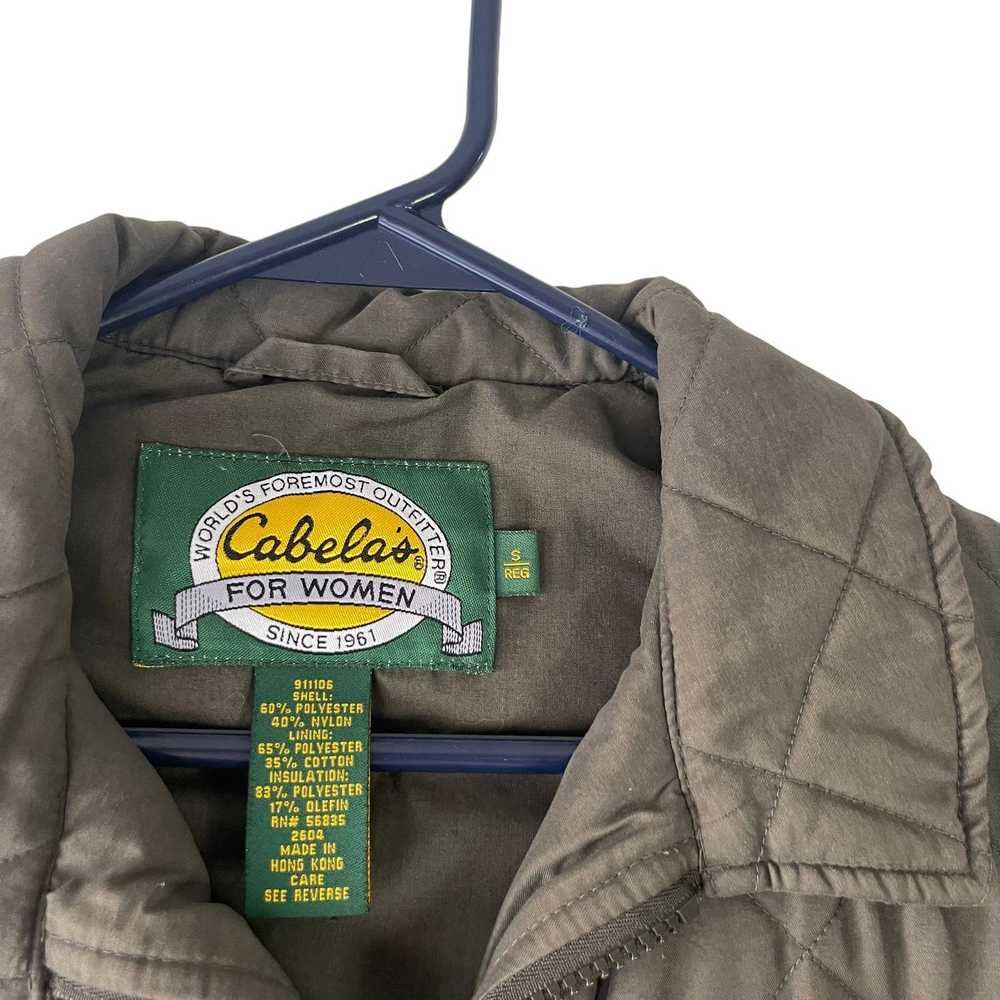 Cabelas Cabela's Women Size Small Green Quilted O… - image 4