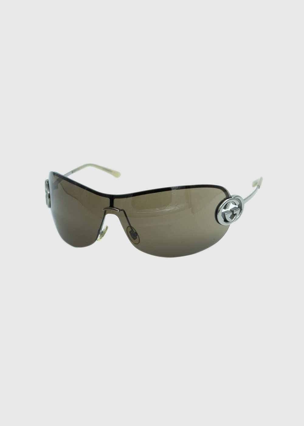 Gucci GUCCI GG 2773 Logo Shield Silver Sunglasses… - image 1