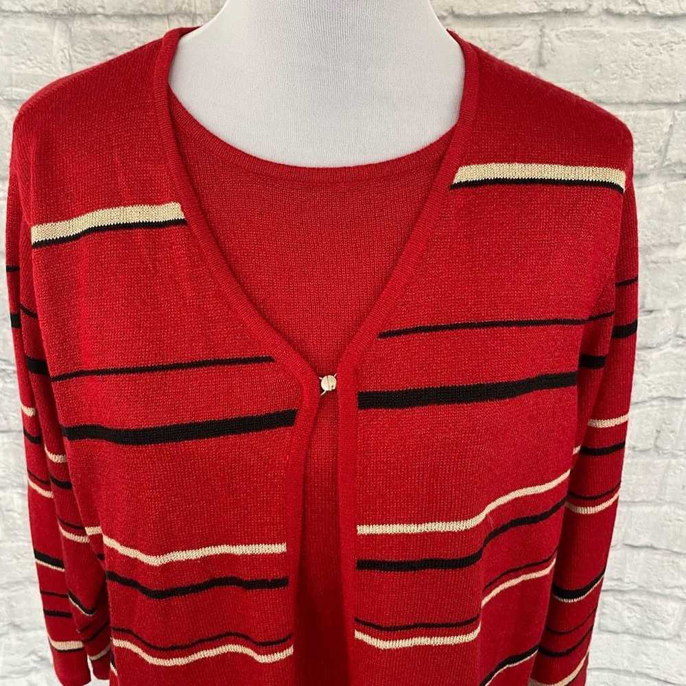 Other Sag Harbor women XL 3/4 sleeve layered stri… - image 11