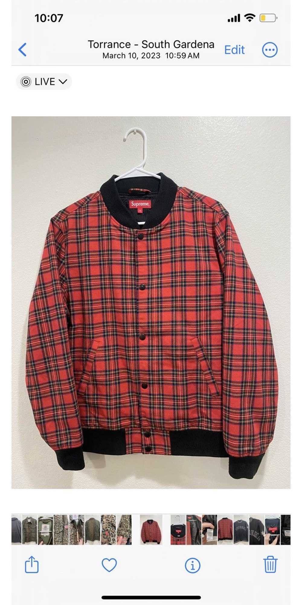 Supreme Supreme Plaid Bomber - image 1