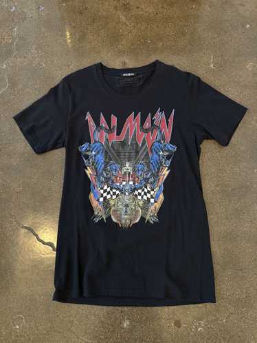 Balmain Balmain mens black rocker graphic t-shirt… - image 1