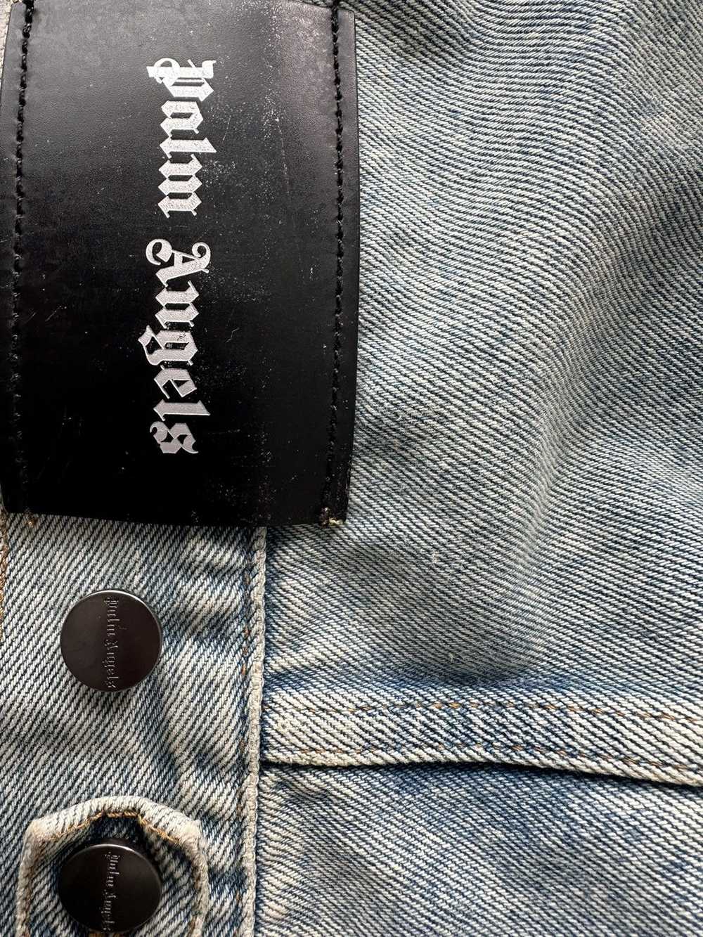 Palm Angels Palm angels logo denim jacket - image 4