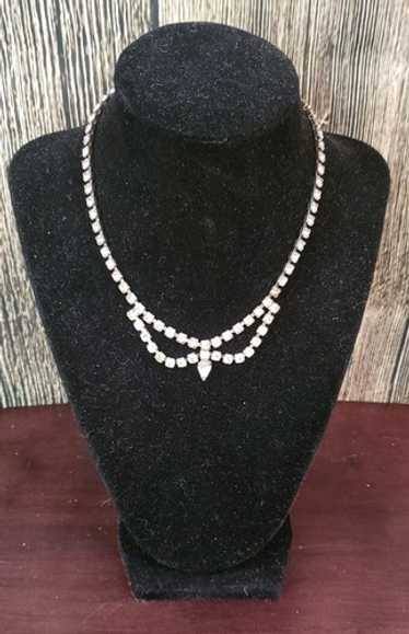 【VINTAGE HOLLYWOOD】Crystal Clip Slice Necklace VINTAGE HOLLYWOOD】Crystal Clip Slice Necklace VINTAGE