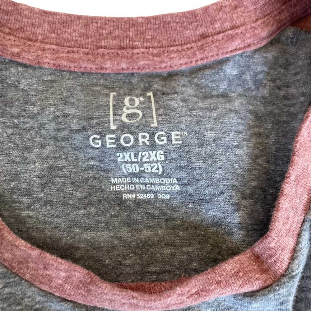 NWOT George Men’s Raglan T-Shirt Size 2XL - image 2