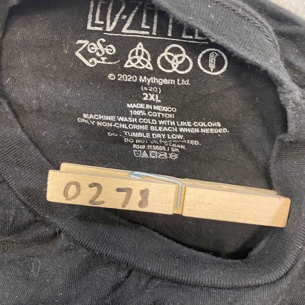 Led Zeppelin USA 1977 Graphic Band Tee Thrifted V… - image 10