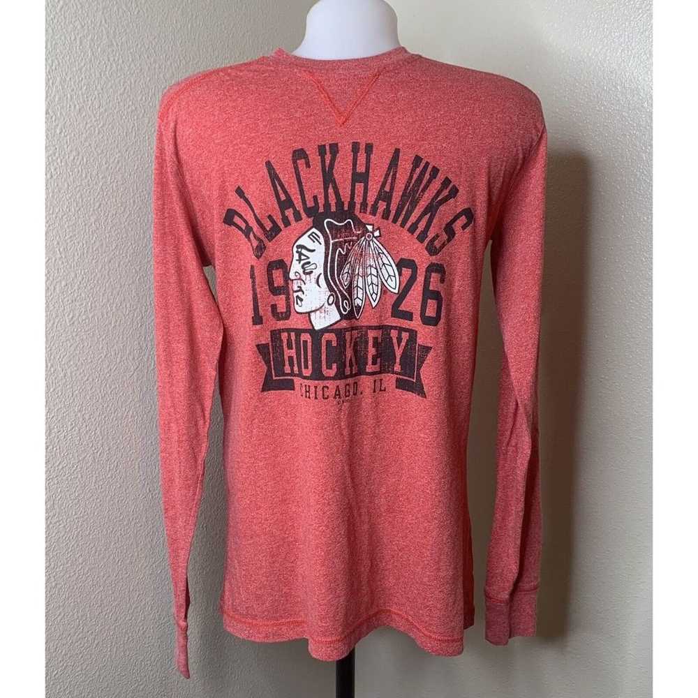 NHL Chicago Blackhawk 1926 Red Long Sleeve Shirt … - image 1