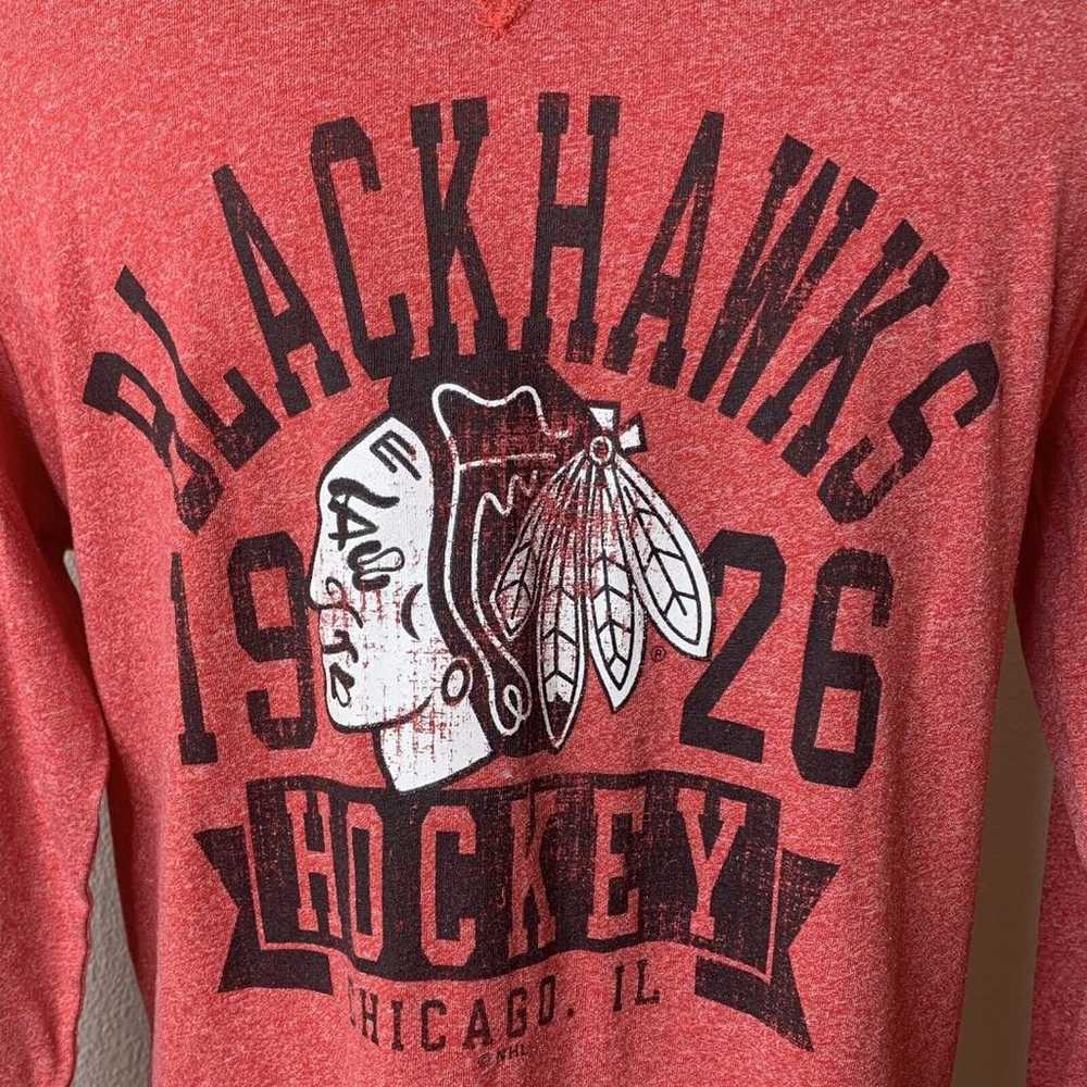 NHL Chicago Blackhawk 1926 Red Long Sleeve Shirt … - image 2