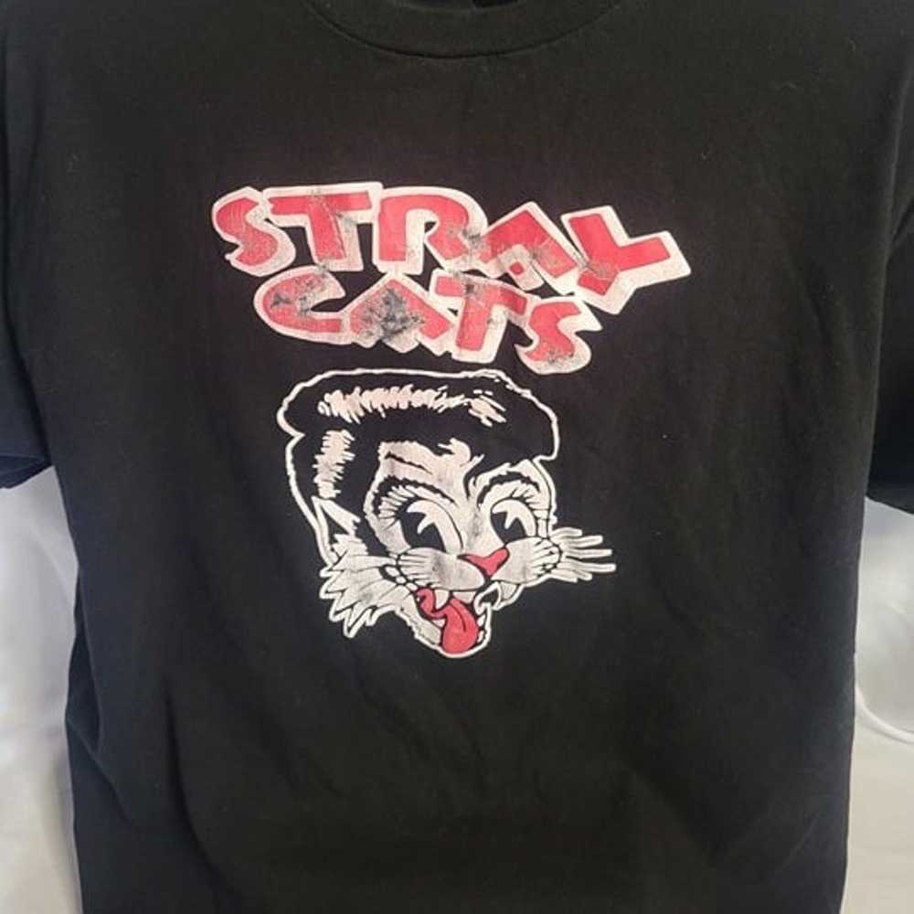 Stray Cats 80's Rockabilly Band Mens Black T-shir… - image 4