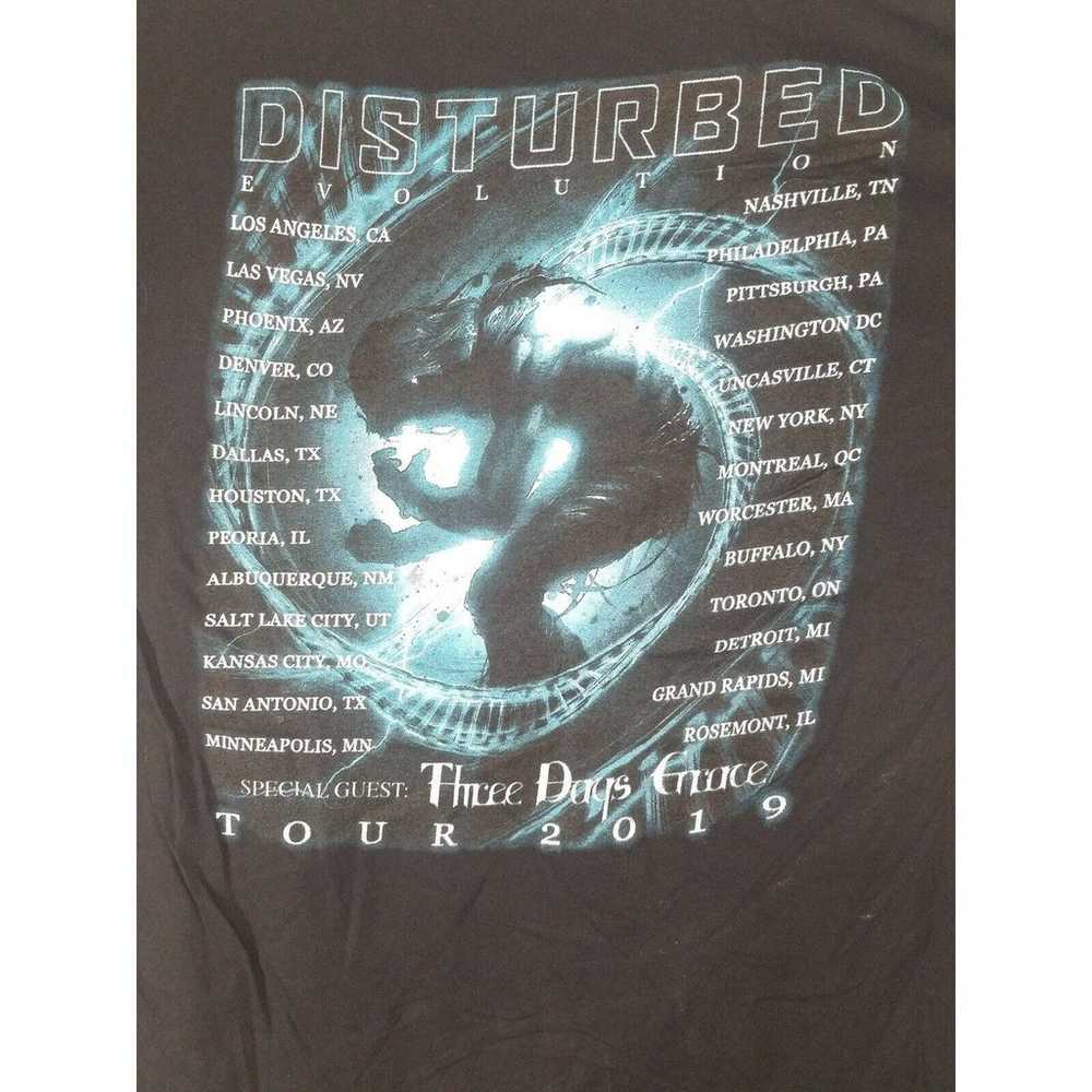 Disturbed Evolution Tour 2019 Concert T-Shirt Men… - image 7