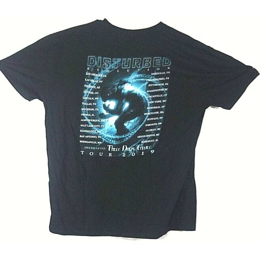 Disturbed Evolution Tour 2019 Concert T-Shirt Men… - image 8