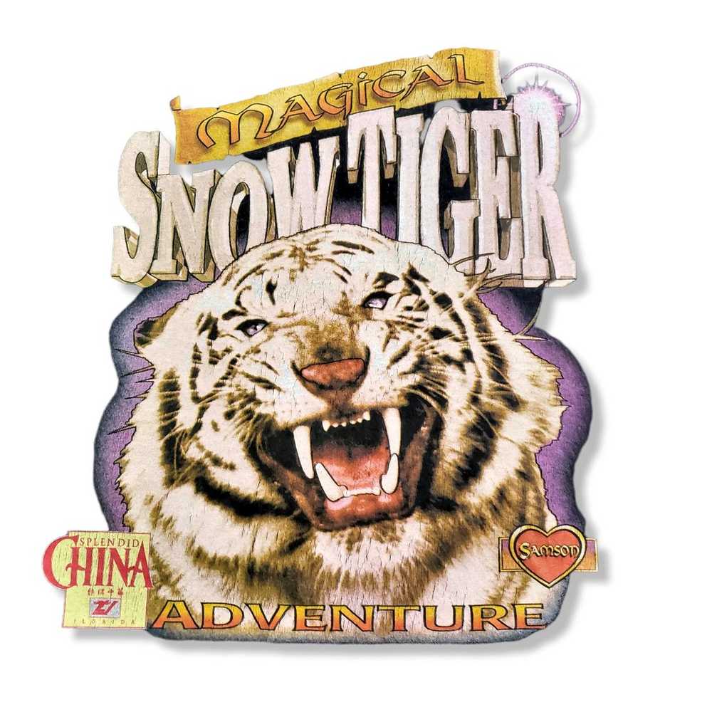 Vintage Splendid China Snow Tiger Anti Animal Cru… - image 3