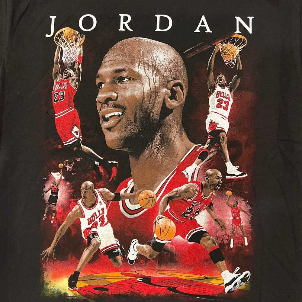Michael Jordan Vintage Black T-shirt XL - image 3